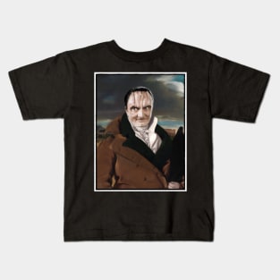 Gothic Murder Lizard Spy in Ingres's 1800s Portrait Kids T-Shirt